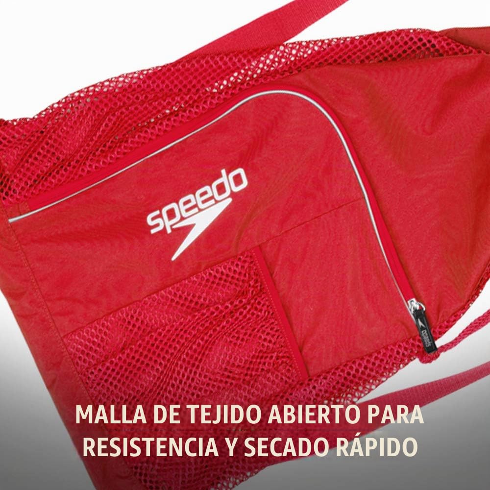 Speedo Deluxe Ventilator Mesh Equipment Bag, Blue Grotto