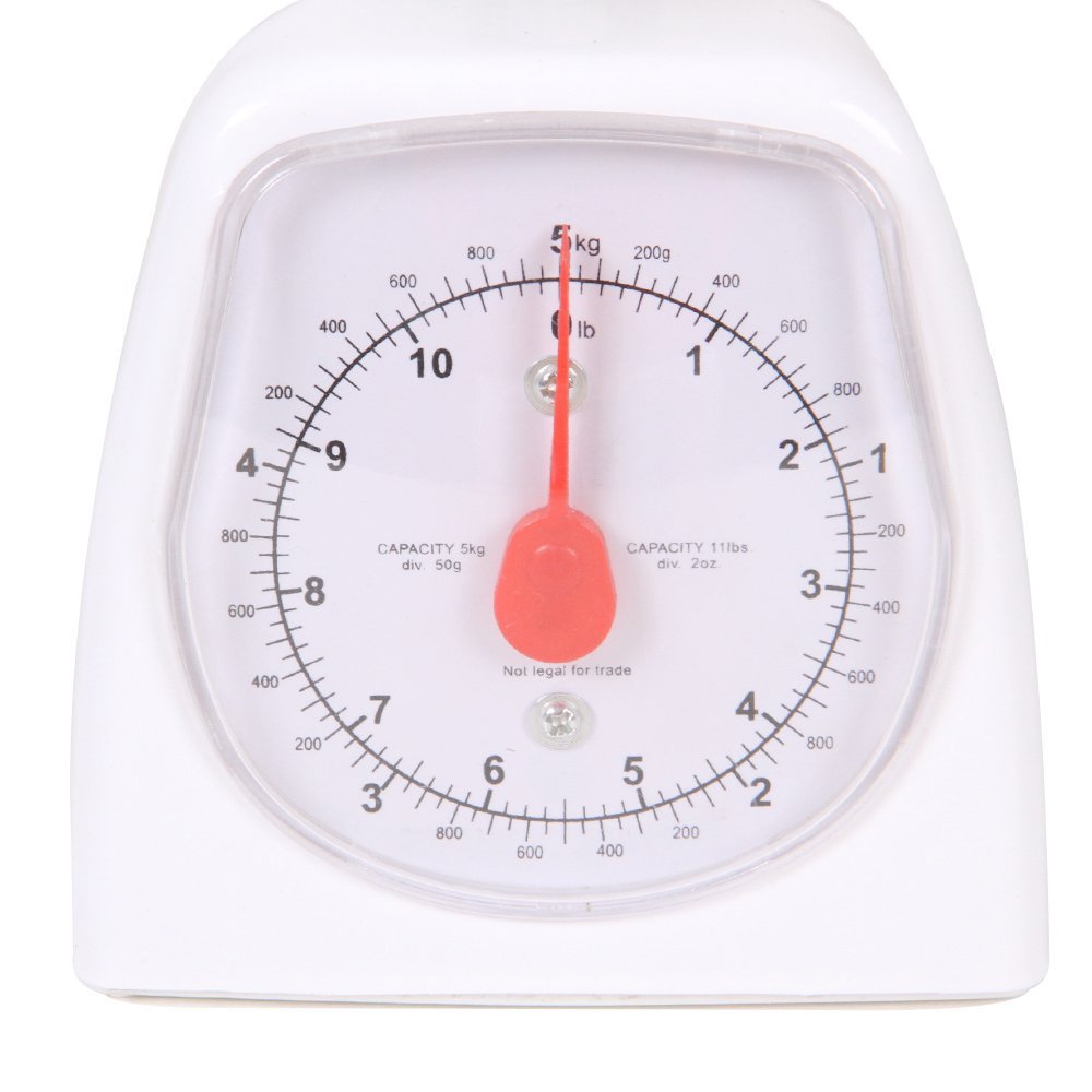 hand2mind 21260 Báscula de plataforma analógica de doble dial, báscula de 5 kg, básculas de cocina, básculas de pesaje, para profesores de primaria, material para profesores, material escolar