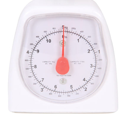 hand2mind 21260 Báscula de plataforma analógica de doble dial, báscula de 5 kg, básculas de cocina, básculas de pesaje, para profesores de primaria, material para profesores, material escolar