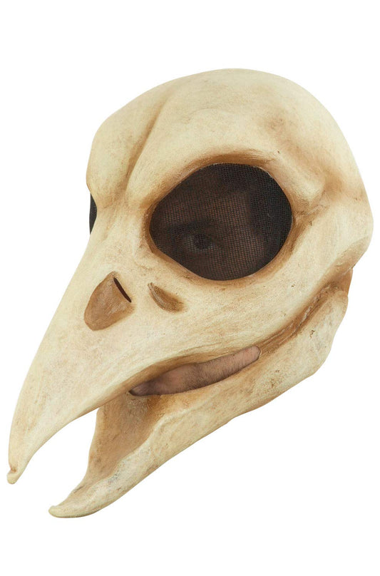 Máscara de Raven Skull, Máscaras de Cuervo Blanco Calavera para Adultos, Ideales para Disfraz de Halloween y Fiestas de Disfracez