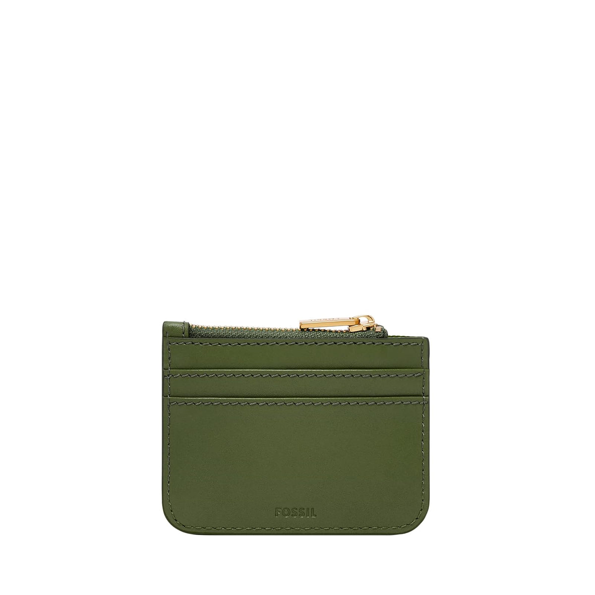 Tarjetero Fossil SL10078314 de piel en color verde para mujer