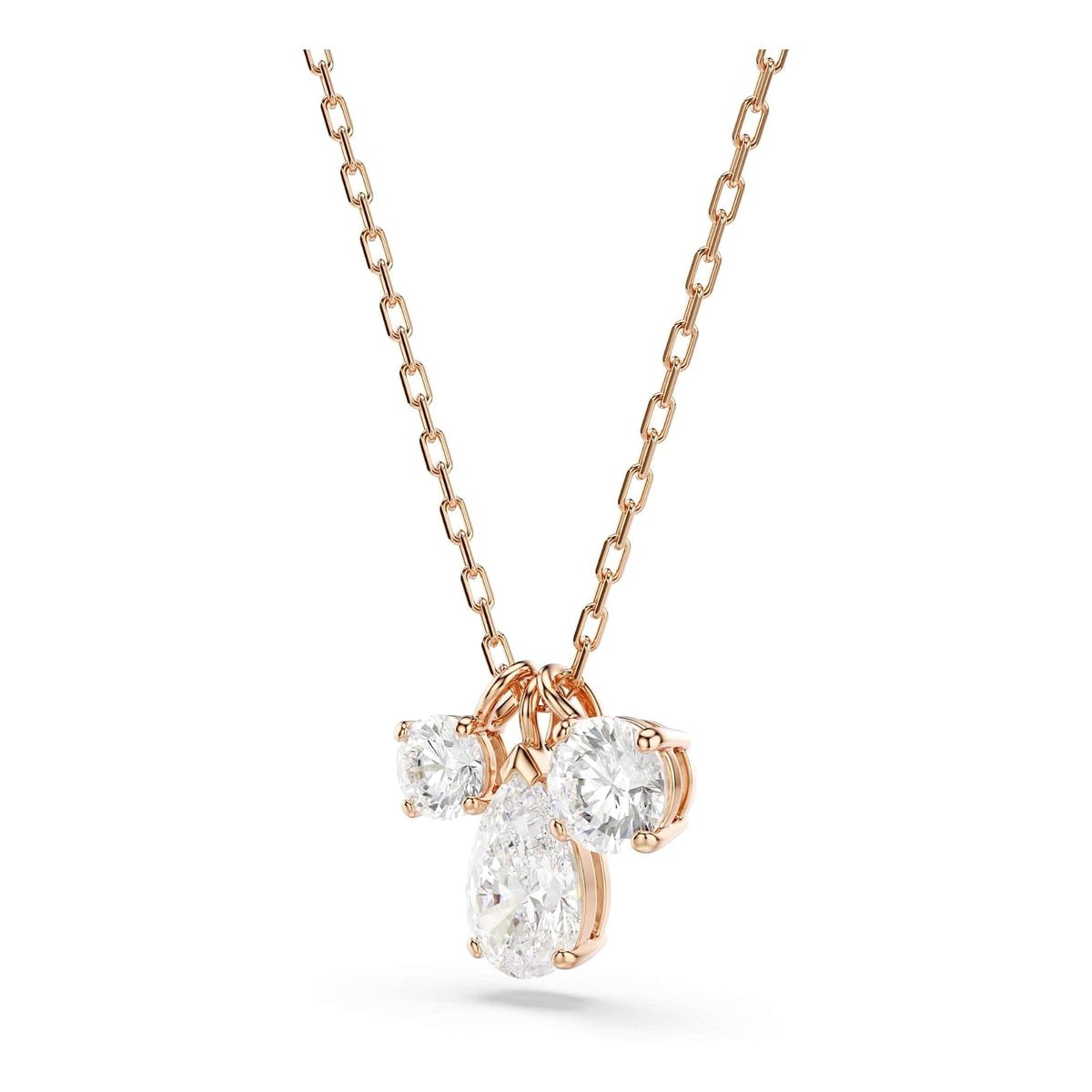 Swarovski Colgante Mesmera, Tallas mixtas, Blanco, Baño tono oro rosa