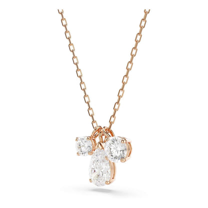 Swarovski Colgante Mesmera, Tallas mixtas, Blanco, Baño tono oro rosa