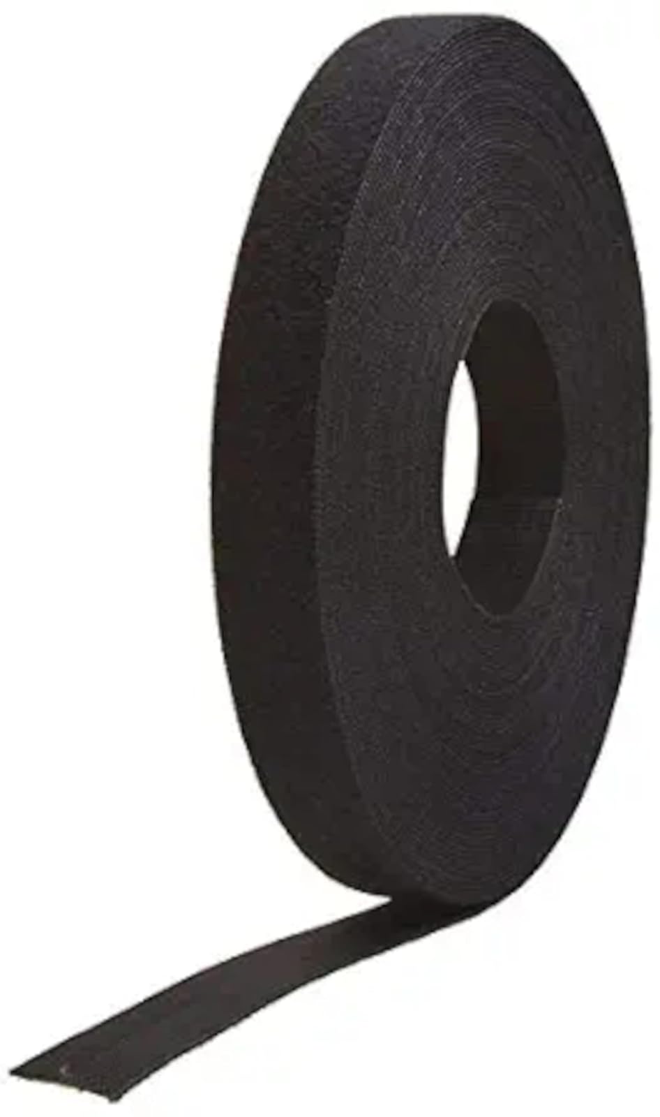 MJ May 1801-OW-PB/B-75 Velcro Brand, 1/2" Wide, One Wrap, Hook One Side/Loop One Side, 75' Length, Black
