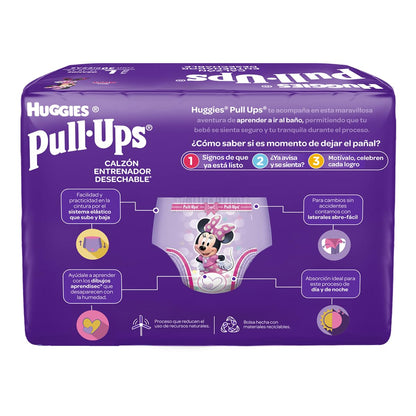Huggies Pull-Ups Calzoncitos Entrenadores, Talla Grande Niña, Paquete con 30 Piezas, Ideal para niñas de entre 15 a 18 kg