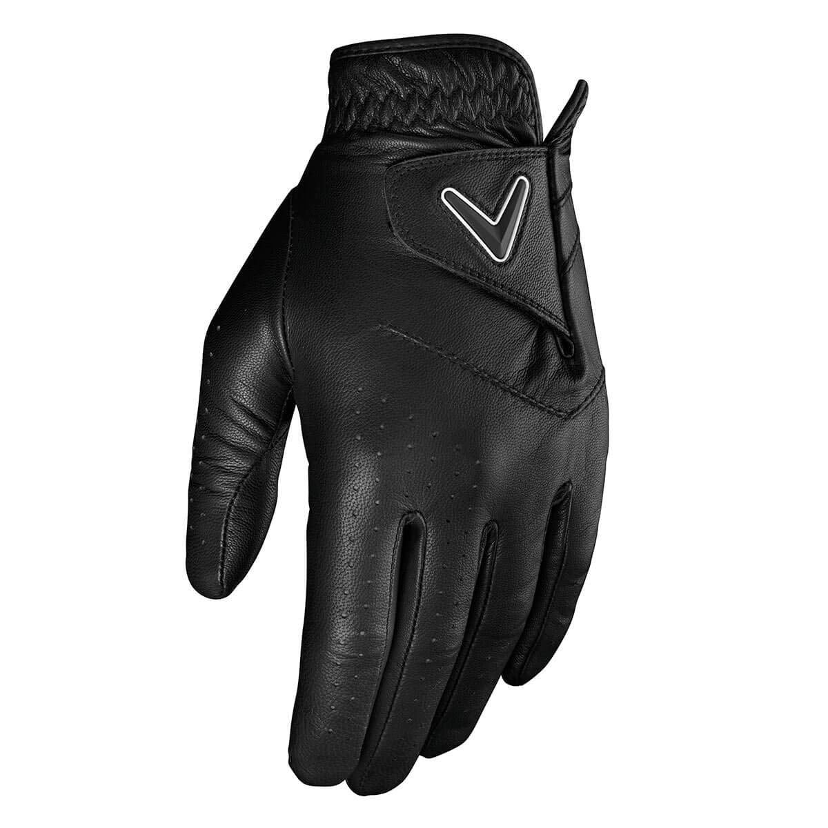 Callaway Golf Guante Opti-Color para Golf - Negro - CH - Mano izquierda (para golfista diestro) - Para mano izquierda.