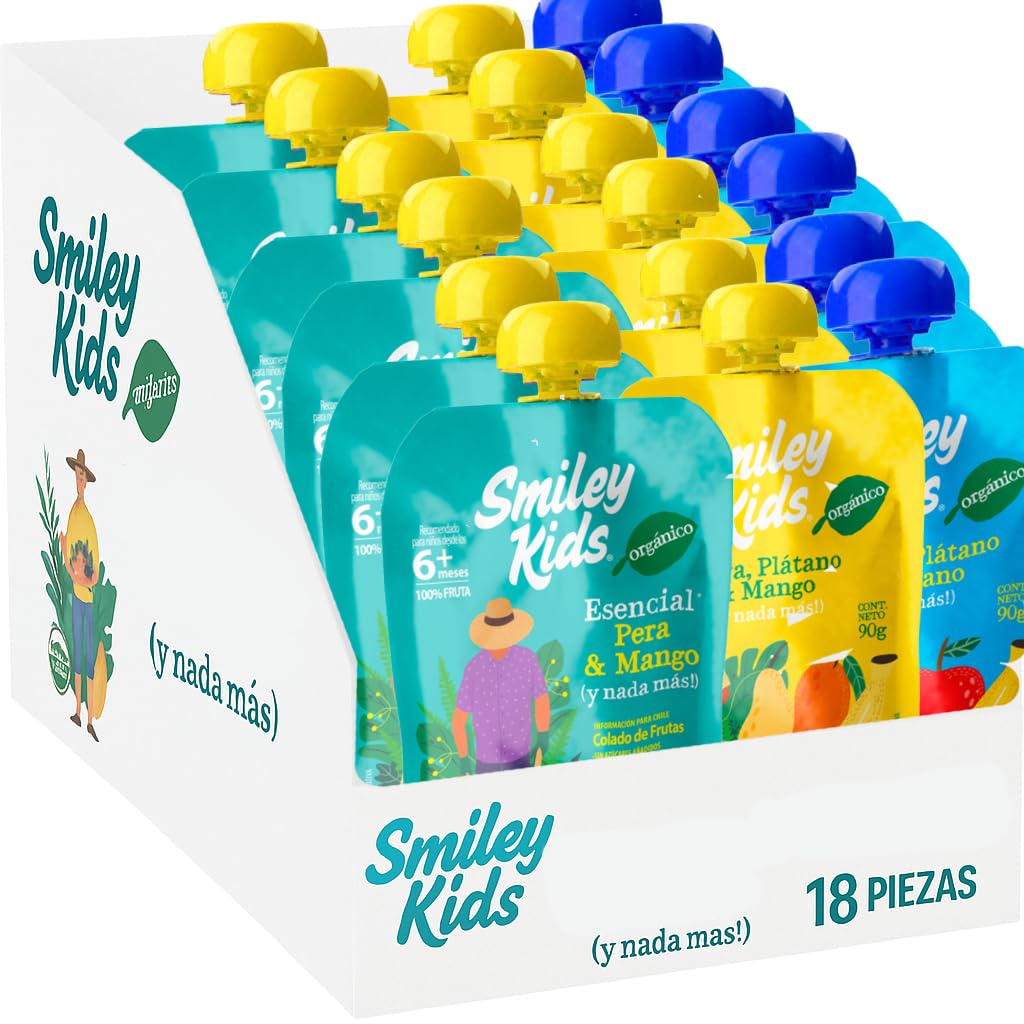 Papilla Orgánica Smiley Kids Mix Mango 18x90g