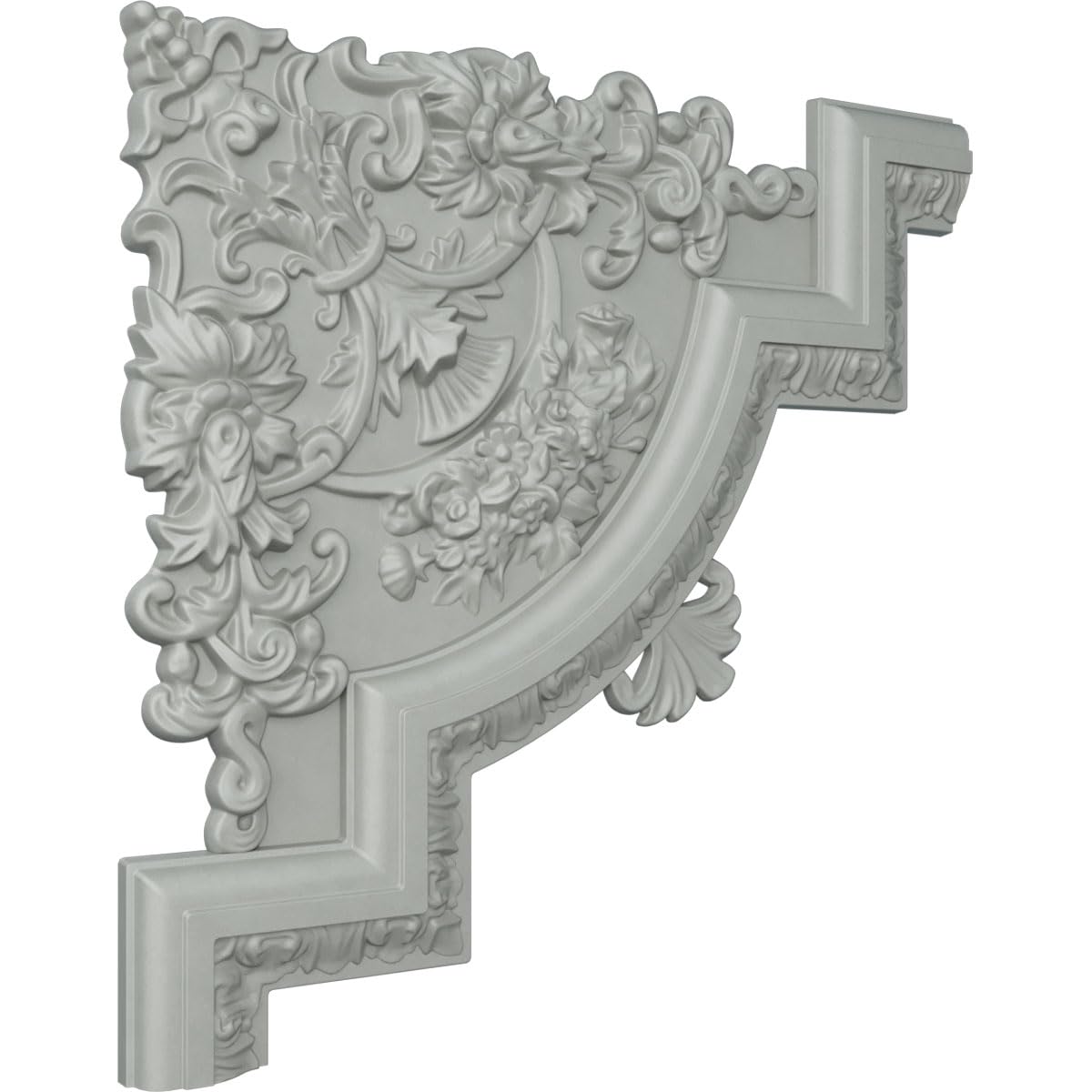 ekena millwork pml15 X 15em-case-12 15 3/10.2 cm W x 15 3/4 inch de alto x 1 20.3 cm P Emery Panel moldura esquina (paquete de 12), Esquina de 40 cm de ancho x 40 cm de alto, Único, Blanco