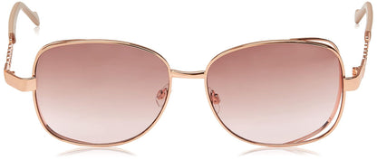 jessica simpson Women 's j5512 gldts cuadrado anteojos de sol, oro/Tortuga, 60 mm