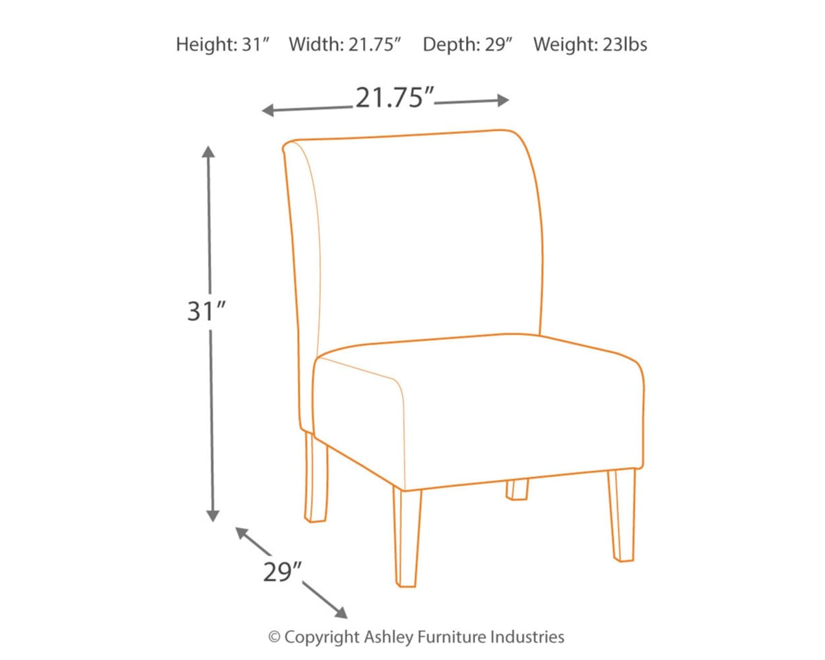 SIGNATURE DESIGN BY ASHLEY - Silla Acento Tapizada Triptis - Color Gris