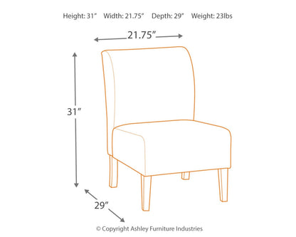 SIGNATURE DESIGN BY ASHLEY - Silla Acento Tapizada Triptis - Color Gris