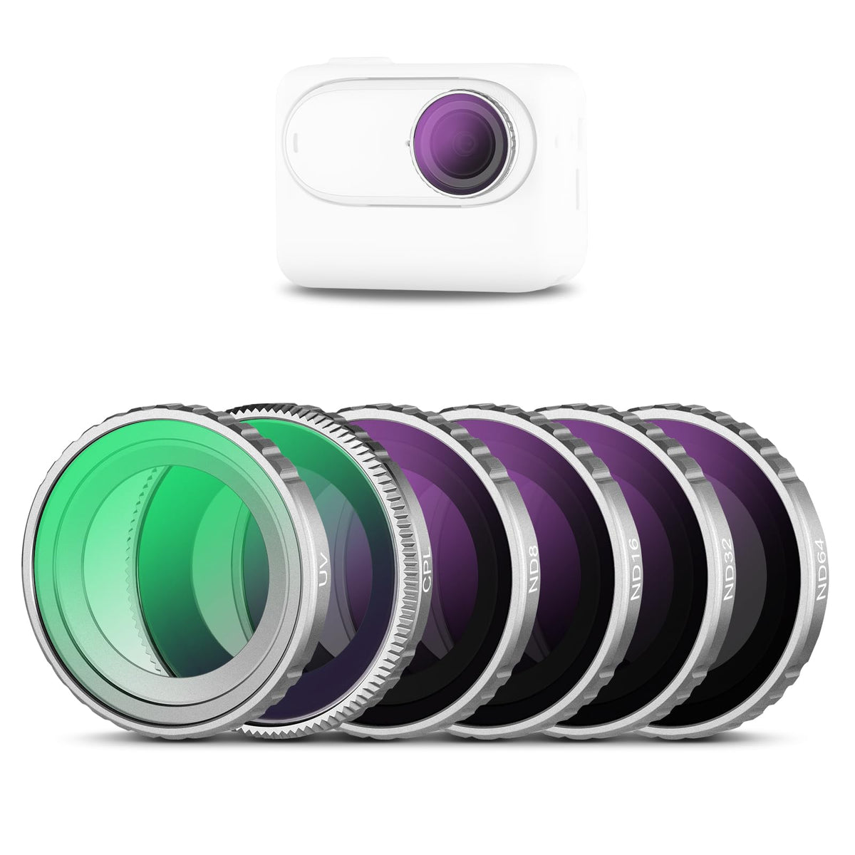 Kit de Filtros ND NEEWER para Insta360 GO 3S - 360 GO3S - 6 Pack UV&CPL&ND Filter Set
