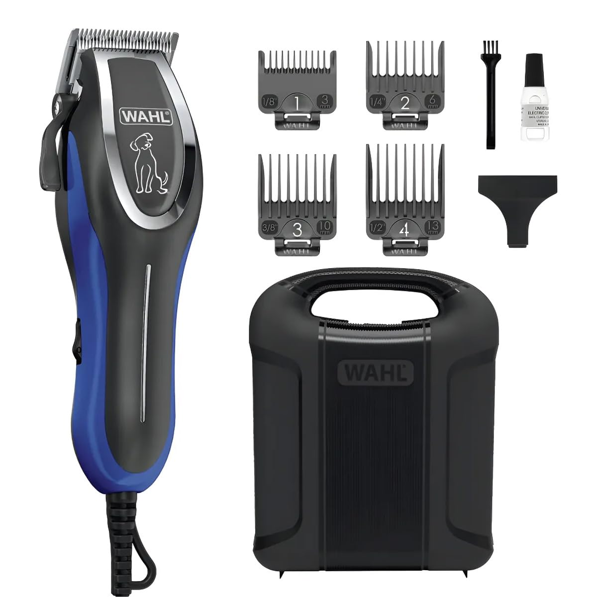 Maquina Rasuradora Para Cortar Pelo De Perro Wahl Pet Pro 3023915 Kit Para Mascotas Con 4 Peines Guía