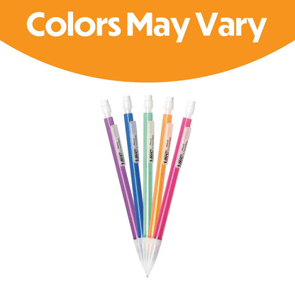 BIC Lápiz Xtra Sparkle, colorido barriles, punto medio (0.7 mm) 15-Pack Blister, Negro (mplp151)
