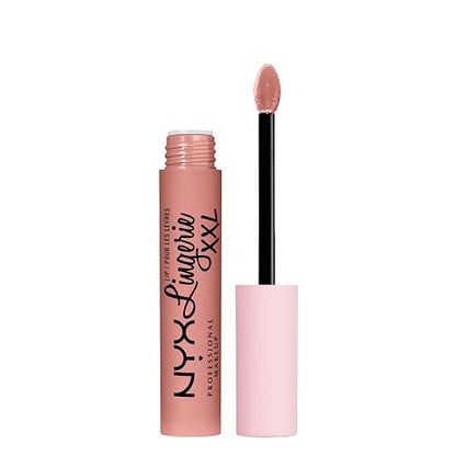 NYX Professional Maquillaje Labial Lencería XXL Mate Líquido Lápiz Labial Desvestida (Rosa Nude)