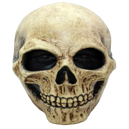 Ghoulish Productions Bone Skull, Máscara de Craneo de Esqueleto de Calaca, Máscaras de Calaveras de la Muerte Ideal para Disfraz de Halloween y Día de Muertos