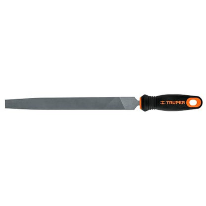 Truper LPM-10T, Lima plana muza 10" con mango doble inyección