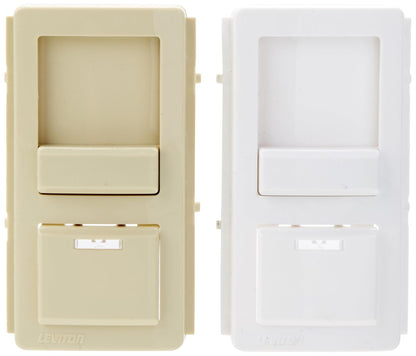 Leviton Dimmer Atenuador Deslizante Illuma Tech, Luz Incandescente 1000 W Preprogramado, Un Polo O Trifásico, Color Blanco, Marfil, Almendra Claro