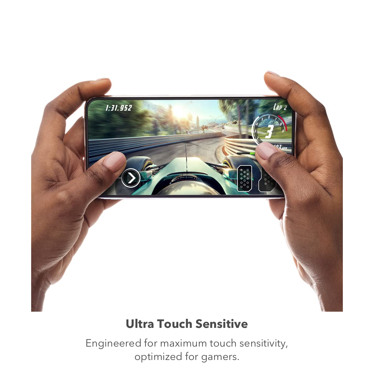 ZAGG InvisibleShield Fusion XTR para Samsung Galaxy S22 - Protección de visualización híbrida flexible - con D3O - Filtro de luz azul - Ultra sensible al tacto - Tecnología biométrica - Superficie