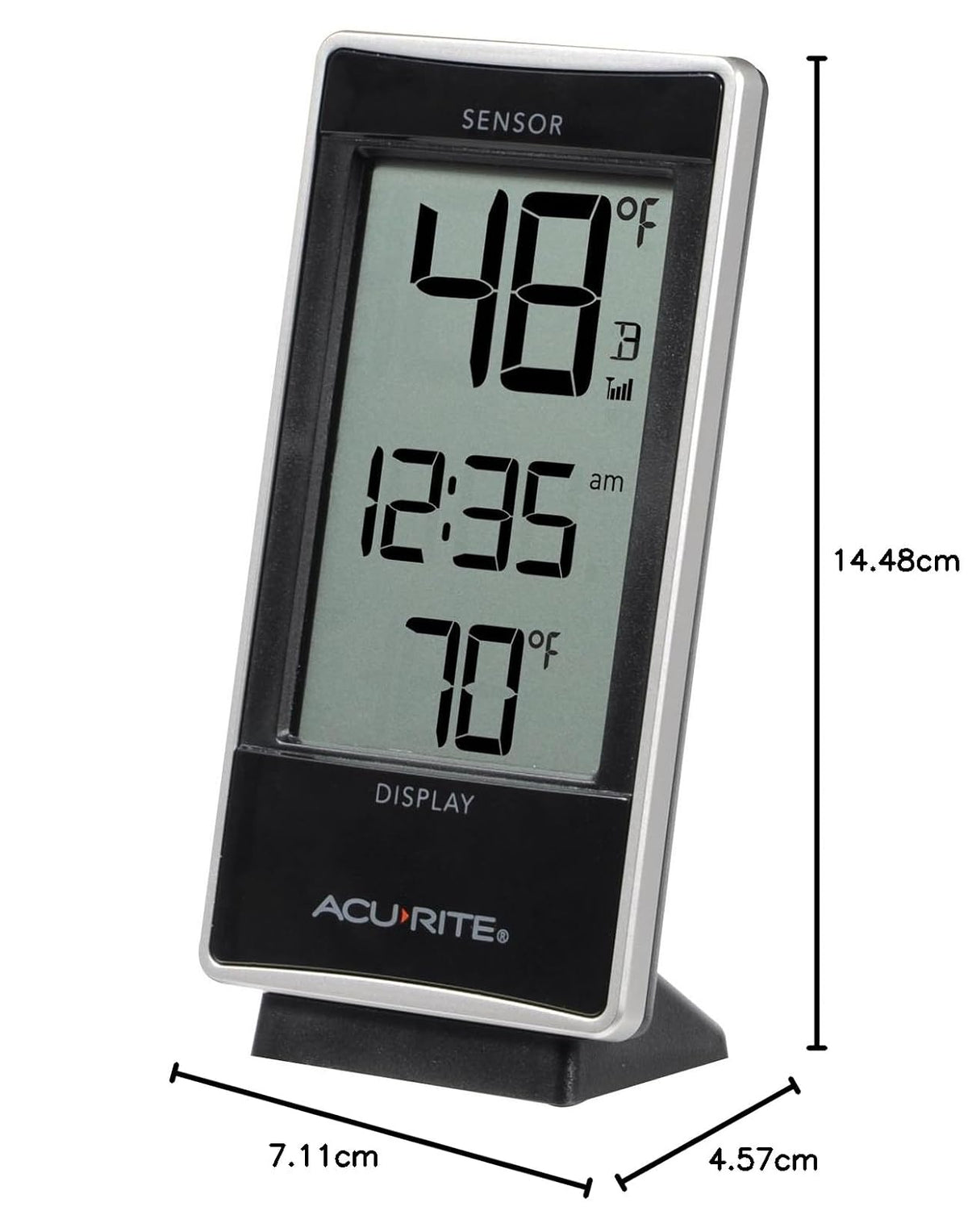 AcuRite 01090M Termómetro multisensor con 3 sensores de temperatura para interiores y exteriores