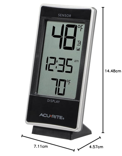 AcuRite 01090M Termómetro multisensor con 3 sensores de temperatura para interiores y exteriores