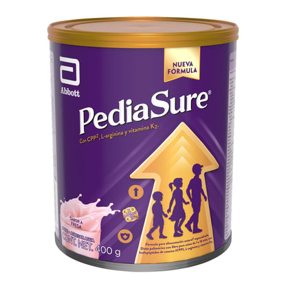 PediaSure Fresa- Alimentación Especializada Polvo 400 g | Formula especializada para niños de 1 a 10 años con 5 grupos de nutrientes clave que apoya el crecimiento de los huesos.