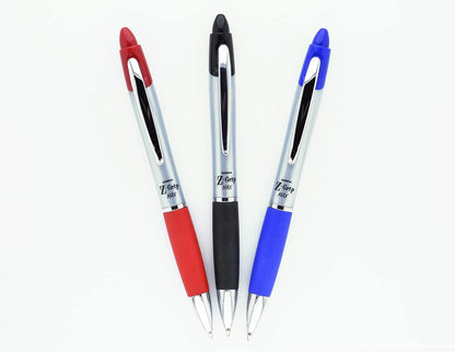 Zebra Z-Grip MAX Retractable Ballpoint Pen, Medium Point, 1.0 mm, Clear Barrel, Black Ink, 12-Count (22410)