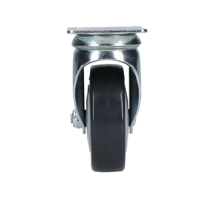 Surtek RG10G Rodaja de poliuretano negro giratoria 4"