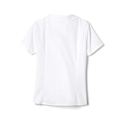 French Toast Short Sleeve Peter Pan Collar Blouse (Standard & Plus) Blouse para Mujer