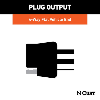 CURT Arnés de Cableado para Remolque 55369, 4 Pines, para Jeep Grand Cherokee