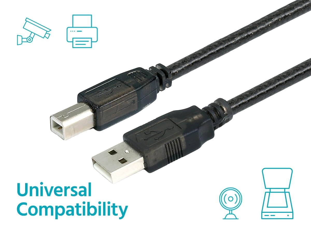 Monoprice 107531 Cable, USB 2.0 A Male to B Male Active, 33-Feet