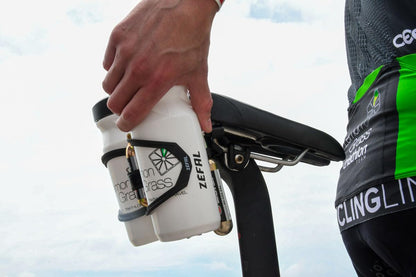 Porta Anfora ZEFAL Triatlón Tri Bottle Cage para 2 anforas y Cartucho CO2 Tecnopolímero/Compuesto Reforzado 1708