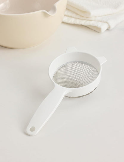 Norpro Colador 2133 | Blanco, 8.3 cm, malla de acero inoxidable, plástico duradero