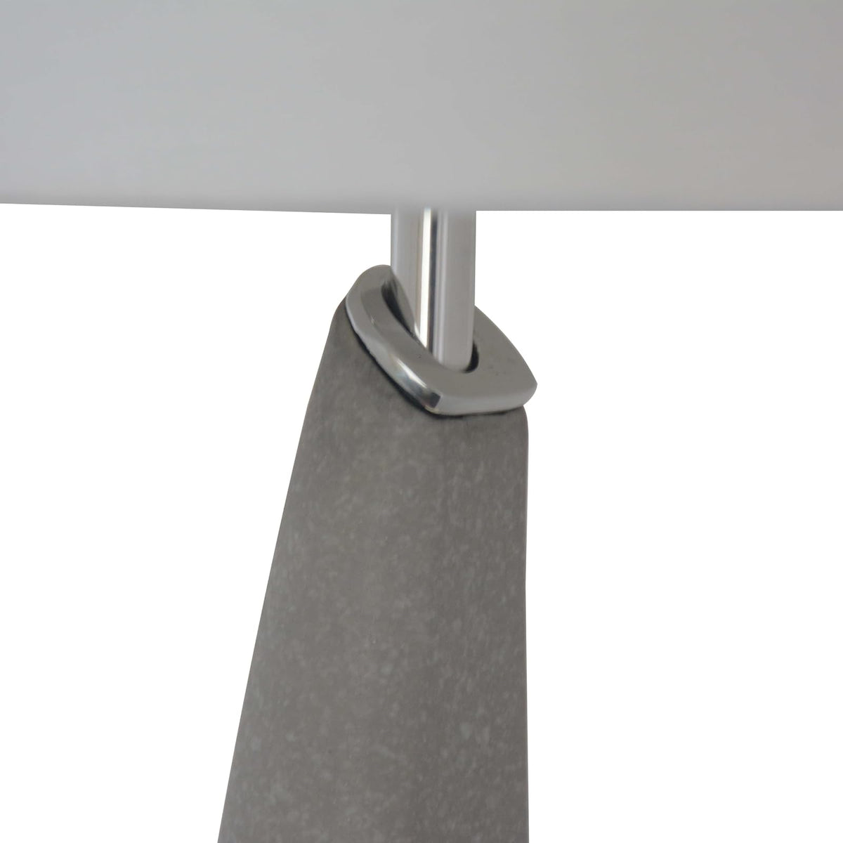 Luzerna CM-0021 Lámpara De Mesa Fless, Color Gris Perla Marmol, 1 Unidad
