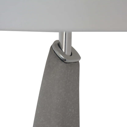 Luzerna CM-0021 Lámpara De Mesa Fless, Color Gris Perla Marmol, 1 Unidad
