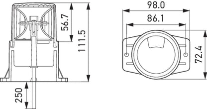 HELLA Lámpara Rotativa FL Mini, 014959111