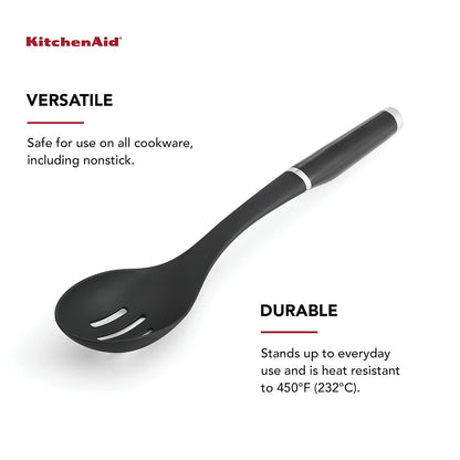 KitchenAid - Cuchara ranurada clásica, talla única, color negro 2