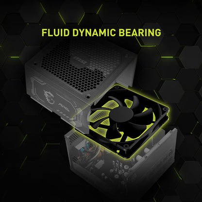 MSI mag 1250GL PCIE 5 Fuente de alimentación - ATX 3.1 y PCIE 5.1 Ready - Full Modular - 80 Plus Gold Certified 1250W - Tamaño Compacto - ATX PSU