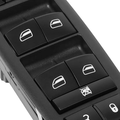 DNA Motoring Interruptor de Elevalunas Eléctrico Maestro WSW-040 para Dodge Dart 2013-2016, Jeep Cherokee 2014-2019, Negro