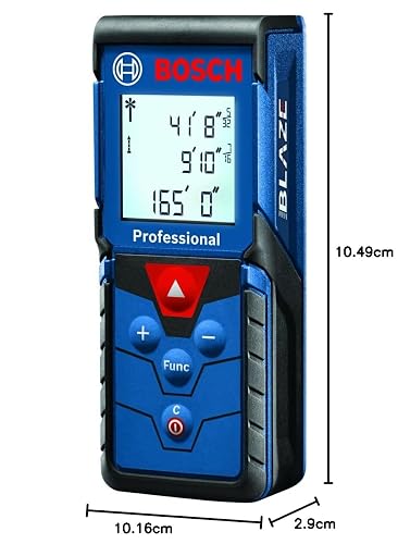 Bosch Blaze Pro GLM165-40 - Medidor láser de distancia, 165 pies (50.29 m)