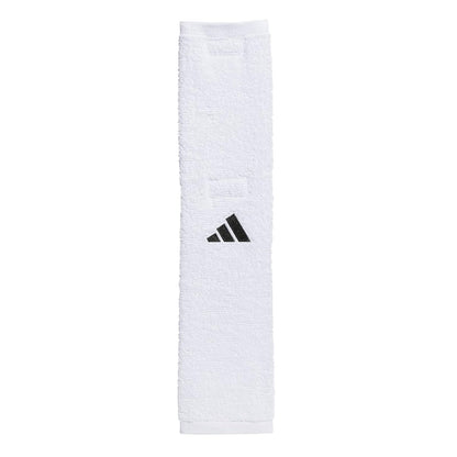adidas Football Team - Toalla seca las manos, se mantiene en su lugar con cierre de velcro, Blanco/Negro, Talla única