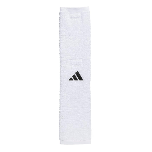 adidas Football Team - Toalla seca las manos, se mantiene en su lugar con cierre de velcro, Blanco/Negro, Talla única