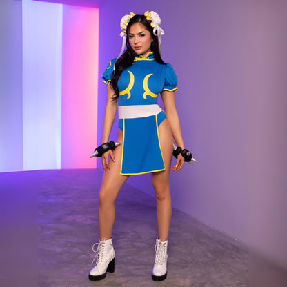 Leg Avenue Disfraz de ChunLi para mujer de Street Fighter
