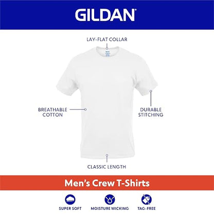 Gildan Camisetas para Hombre, Multipaquete, Estilo G1100