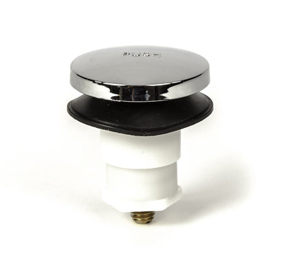 PF Waterworks Tapón universal para bañera, para presionar con el pie, Cromo, Cromado