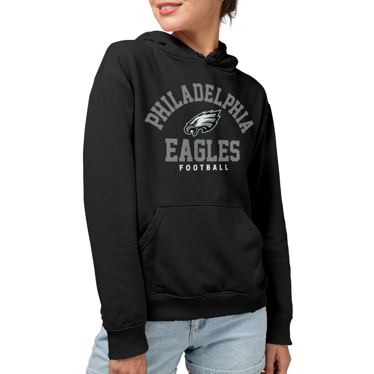 Junk Food Philadelphia Eagles NFL Classic Team Logo Sudadera con Capucha Sudadera con Capucha Unisex Adulto