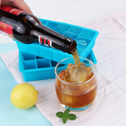 Webake Moldes Para Hielo Bandejas Para Cubitos de Hielo de Silicona Set de 3 para Whisky, Tequila, cócteles y bebidas refrescantes