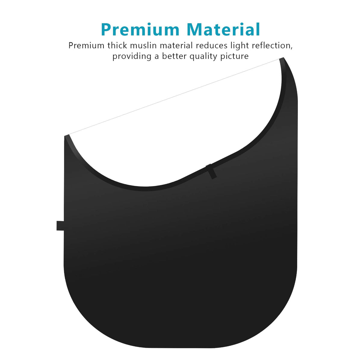 NEEWER 5x7ft/1.5x2m Chromakey Plegable Fondo con Soporte 8.5ft/2.6m | 2 in 1, Reversible, Negro, Blanco, Verde Panel, para Fotografia Estudio, Streaming en Vivo, Video Calls, Games