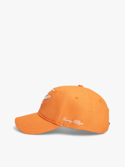 Tommy Hilfiger Gorra para Mujer, Naranja, Talla Única