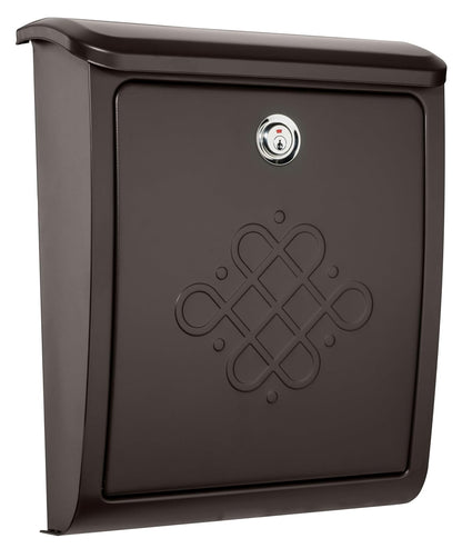 Architectural Mailboxes - Buzón de pared con cerradura (tamaño pequeño), color negro, Tradicional, Pequeño, Bronce frotado